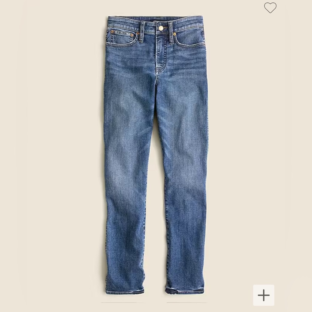 New Jcrew Curvy vintage slim-straight jean in Warm Surf wash - size 25